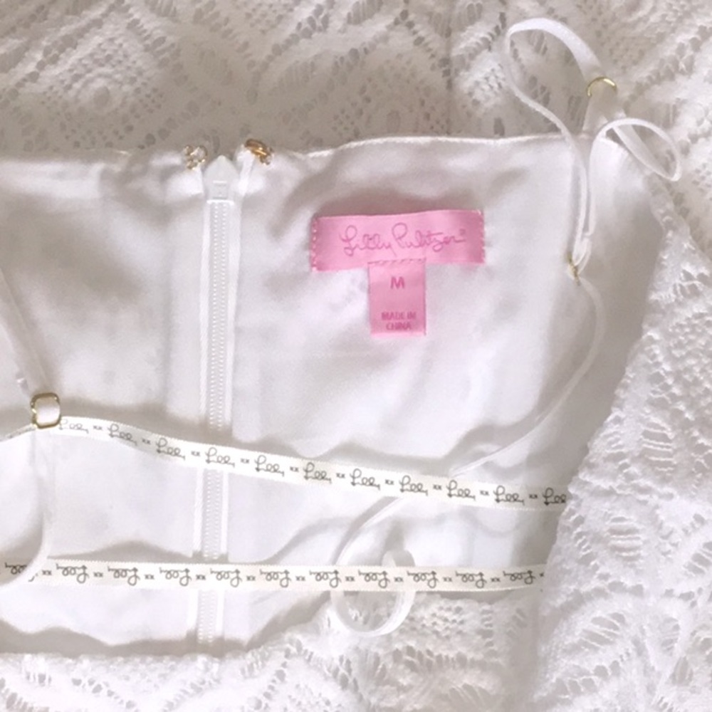 Lilly Pulitzer white Lace Dress Medium - Picture 4 of 4